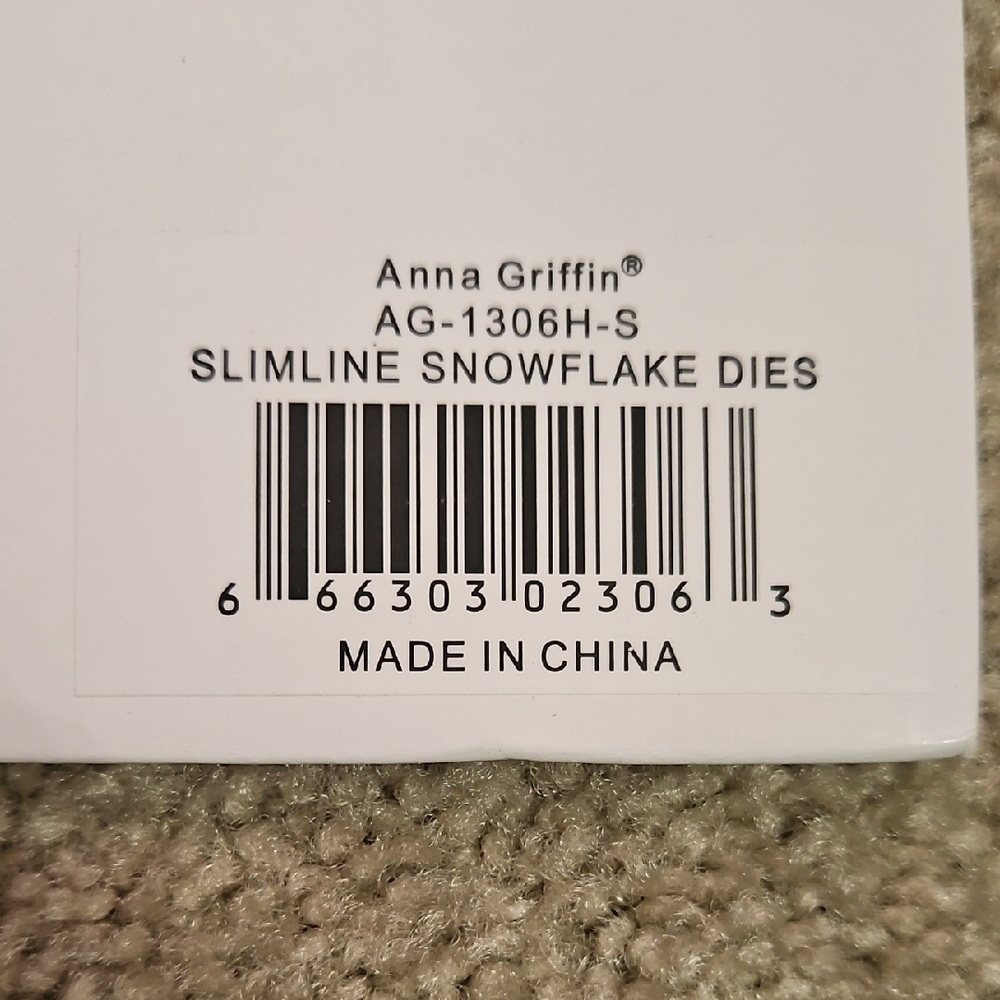 Anna Griffin Slimline Snowflake Dies